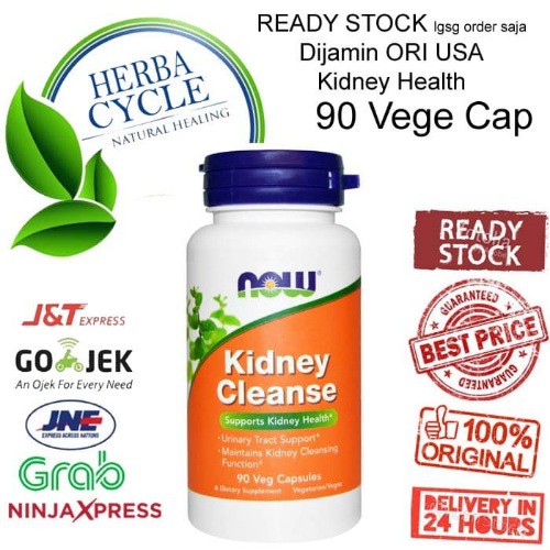 Now Foods Kidney Cleanse 90 Veg Now Kidney Vit Ginjal Ori USA