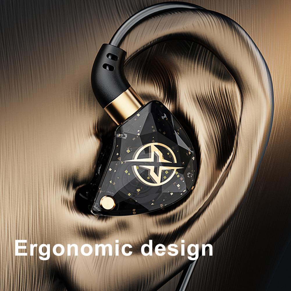 Baru X6 Deep Bass Headset Earphone Musik Gaming Headphone Monitor Kabel 3.5mm Bungkus In-Ear Subwoofer Bass Berat
