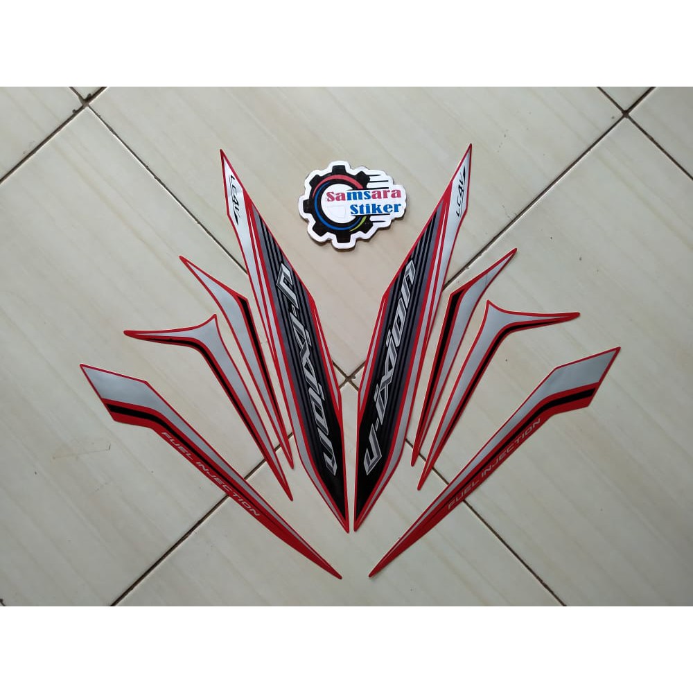 Stiker Motor Vixion New 2013 Merah