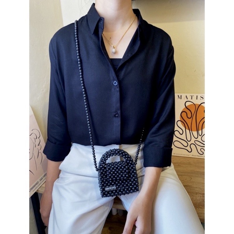 KEMEJA RAYON POLOS // BAJU KERJA // KEMEJA WANITA POLOS // KEMEJA PUTIH RAYON