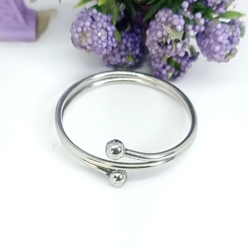 Murah Gelang anak silver anti luntur(COD)