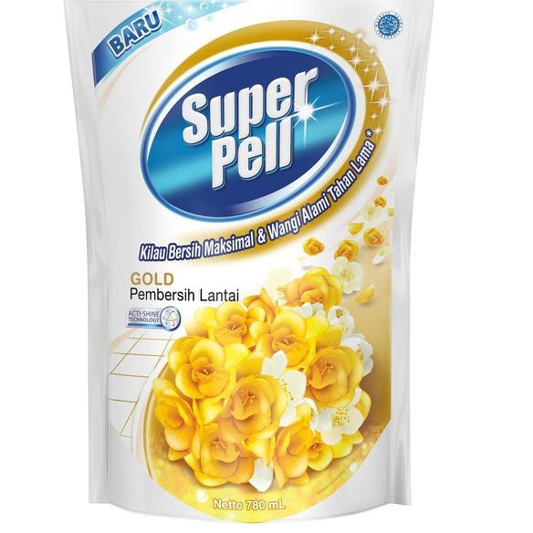 Kirim Sekarang 9EK9O Super Pell Pembersih Lantai Gold Pouch 770Ml​ 44 Serba Murah