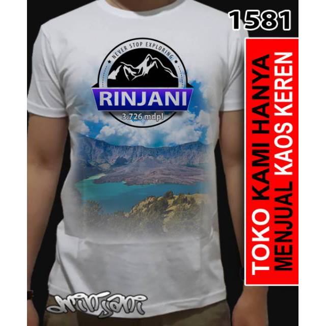 Kaos pendaki gunung rinjani