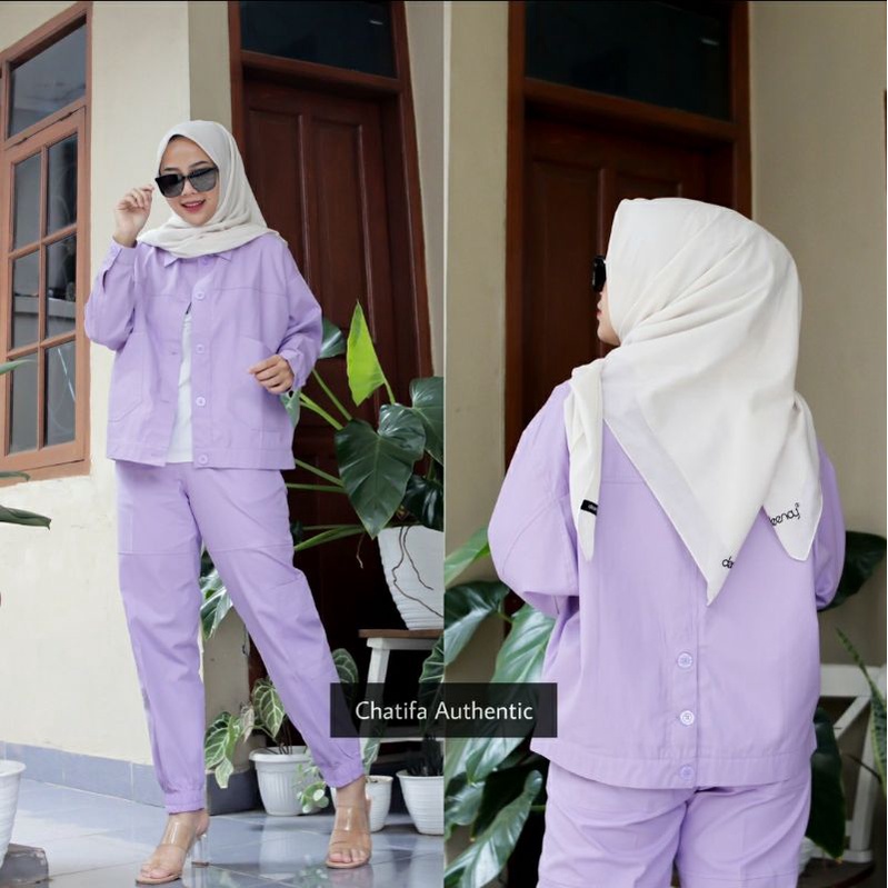 set jaket shandy by chatifa original