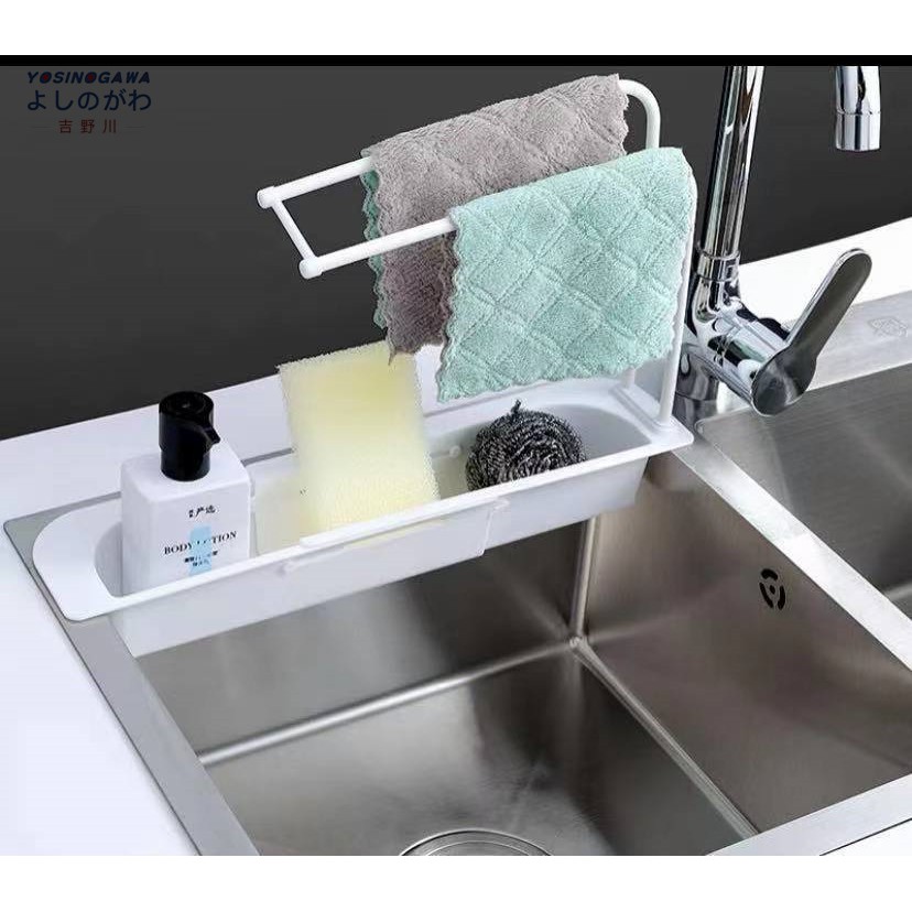 Rak Gantung Wastafel Penyimpanan Spons Cuci Piring Sabun Kitchen sink