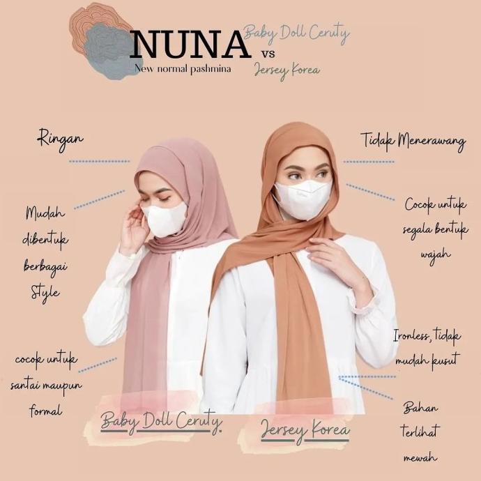 Winonamodest Pashmina Instant New Normal Nuna Jersey Dengan Inner Yunisaahara