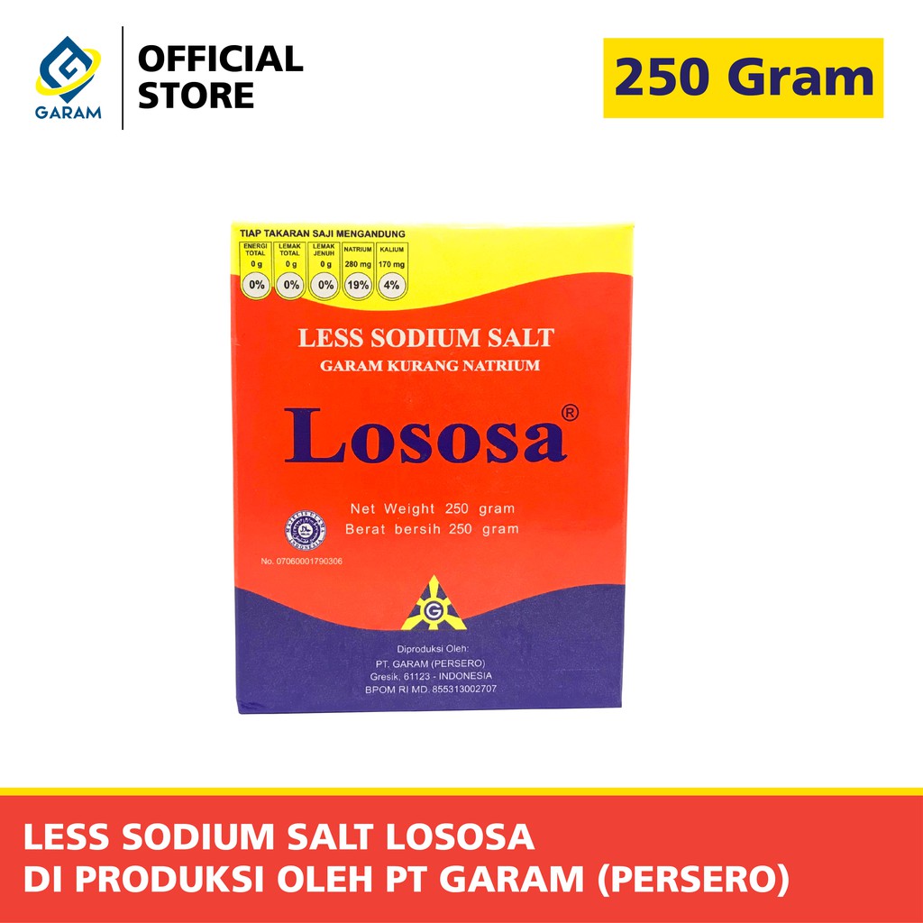 

PAKET GARAM DIET BUMBU DAPUR GARAM BAIK GARAM HALAL DAN GARAM SEHAT GARAM LOSOSA 250 GRAM