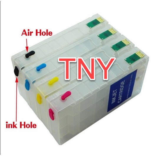 EPSON WF-5111 WF-5191 WF-5621 CATRIDGES DENGAN CHIP ONE TIMES DAN TINTA 400ML