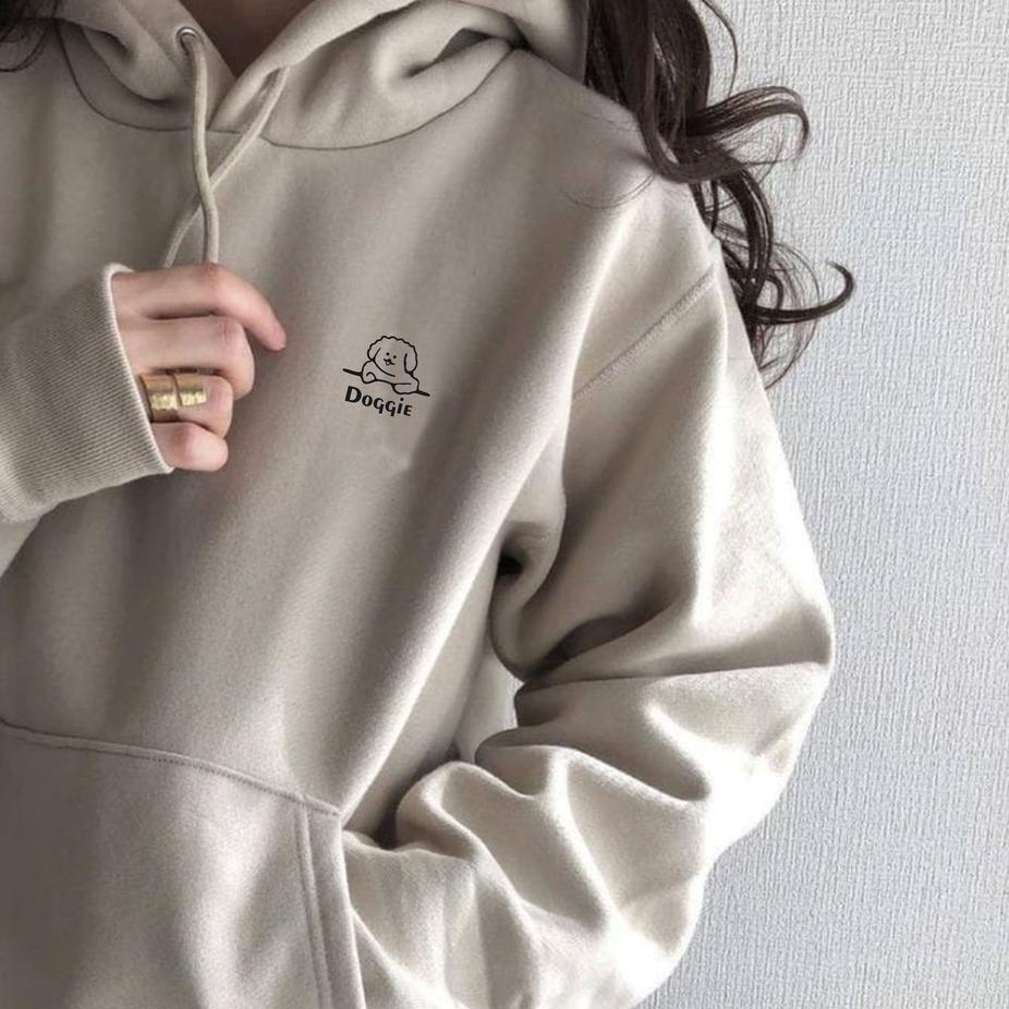 (STOK TERBATAS) ilook | Hoodie Jumper Doggie | Sweater Hoodie Pria dan Wanita Fit to XL