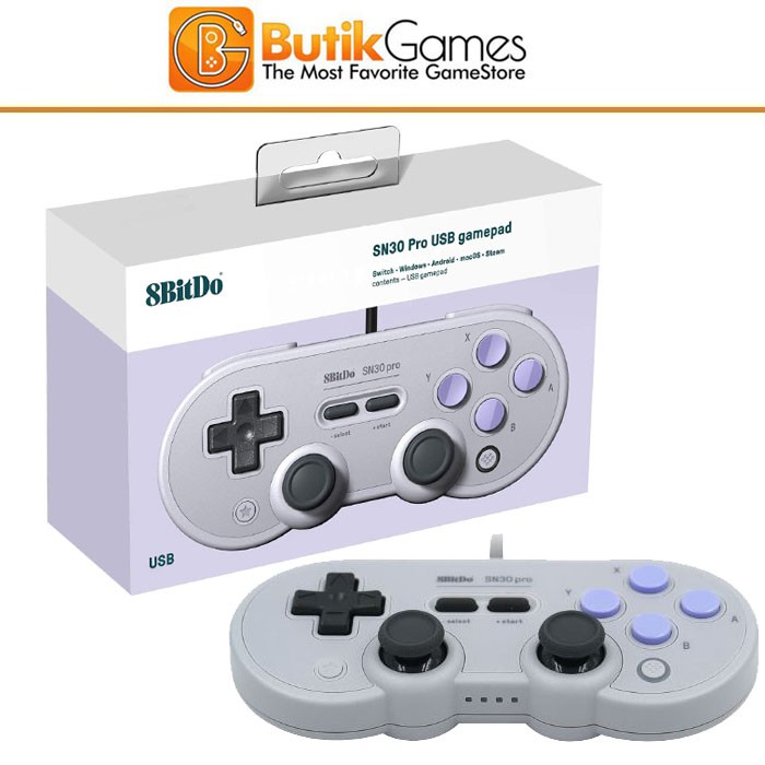 Stick Stik 8bitdo Sn30 Pro Usb Kabel Wired Gamepad Shopee Indonesia