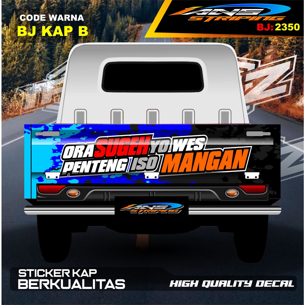 VARIASI STIKER BAK BELAKANG GRANMAX / STICKER VARIASI GRANMAX PICK UP / DECAL STIKER CARRY PICK UP / STIKER VARIASI PICK UP L300