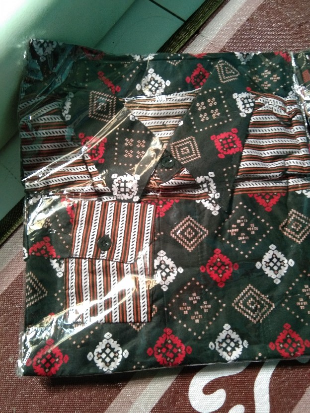 Kemeja Batik Pria Motif Abas