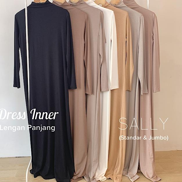 Telah Hadir.. Dress Inner kaos rayon lengan panjang, Gamis Dalaman Katun