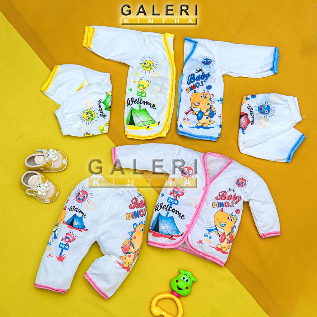 Setelan Baju Bayi Laki laki Newborn Lengan Panjang