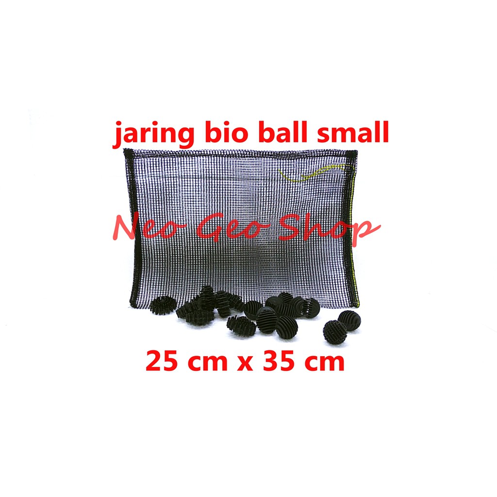 jaring net media bioball bio ball large besar sedang medium kecil small