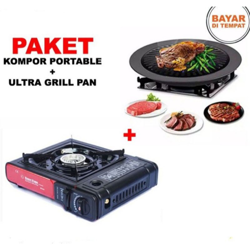 Paket BBQ Grill dan Kompor Portabel Murah