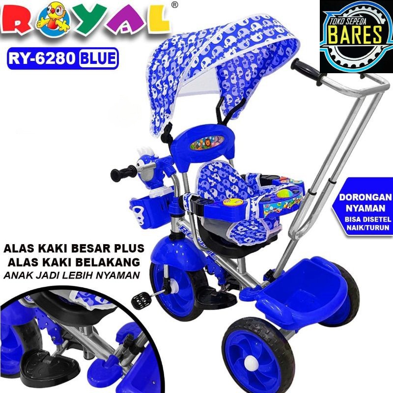 Sepeda Roda Tiga Anak Royal RY-6280 / Tricycle