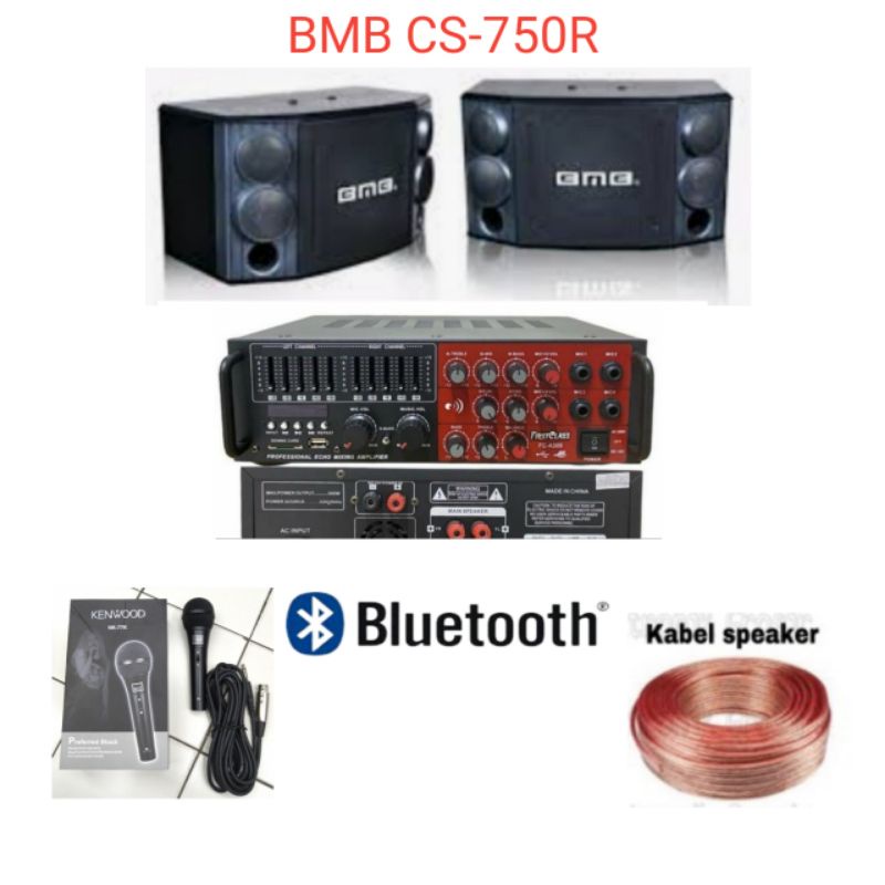Paket sound system BMB, ampli Firstclass, mik Kenwood, cocok untuk  karaoke, seminar, kafe, tempat  