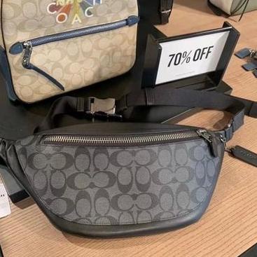 Terlaris.. Coach Waistbag Tas kurir pria Tas pinggang Pria TAS Waistbag Coach