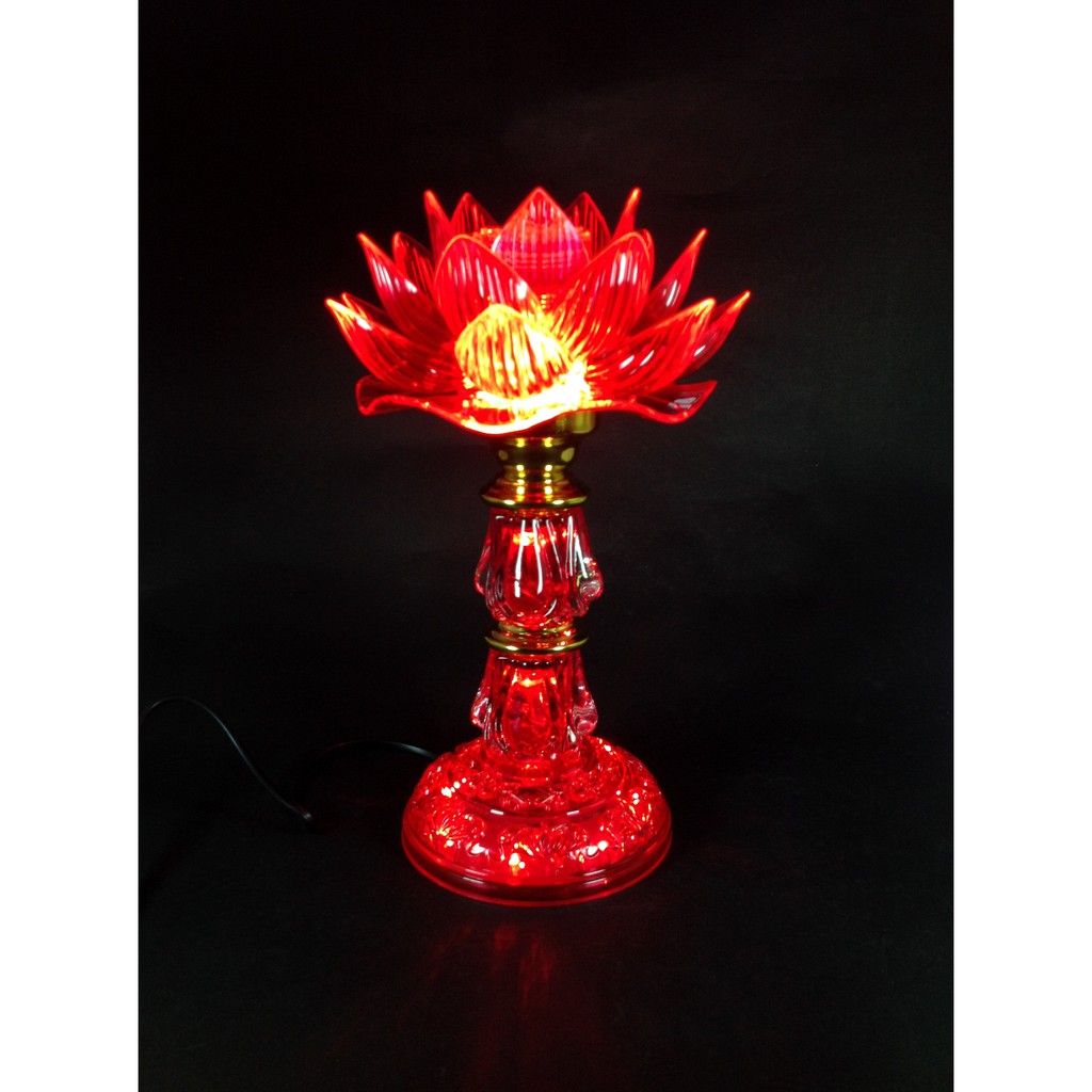 Lampu Altar Puja Sembahyang Wang C LED Teratai 22.5CM