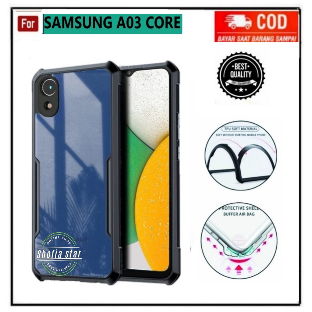 CASE SAMSUNG A03 CORE A03 SOFTCASE SHOCKPROOF TRANSPARAN CAMERA PROTECT CASING