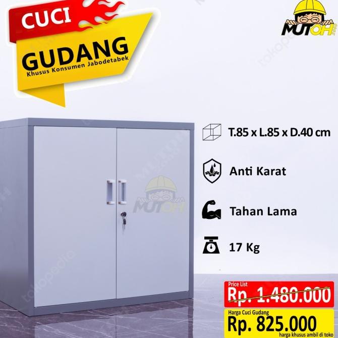 

BIG SALE LEMARI ARSIP BESI CABINET 2 PINTU SWING PENDEK STOK TERBATAS