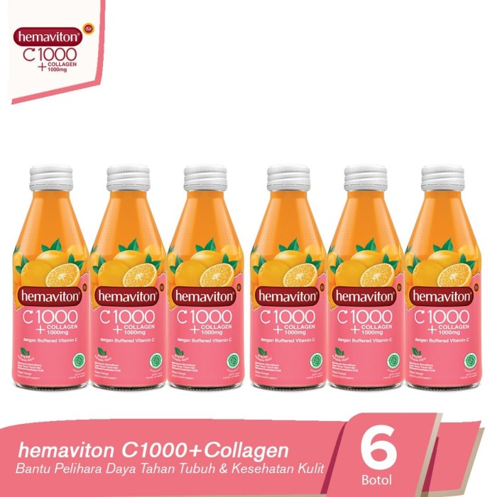 SALE Hemaviton Bundle Pack C1000+Collagen [150mL/6 Botol]