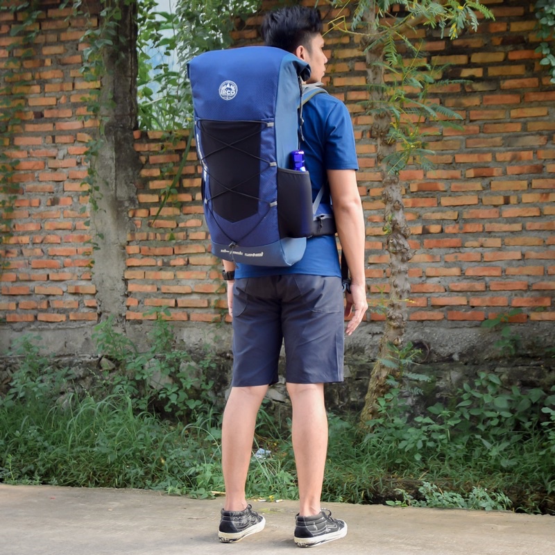 Tas Ransel Gunung Carrier 50 Liter Backpack Ultralight Outdoor Irco Ambalika Navy