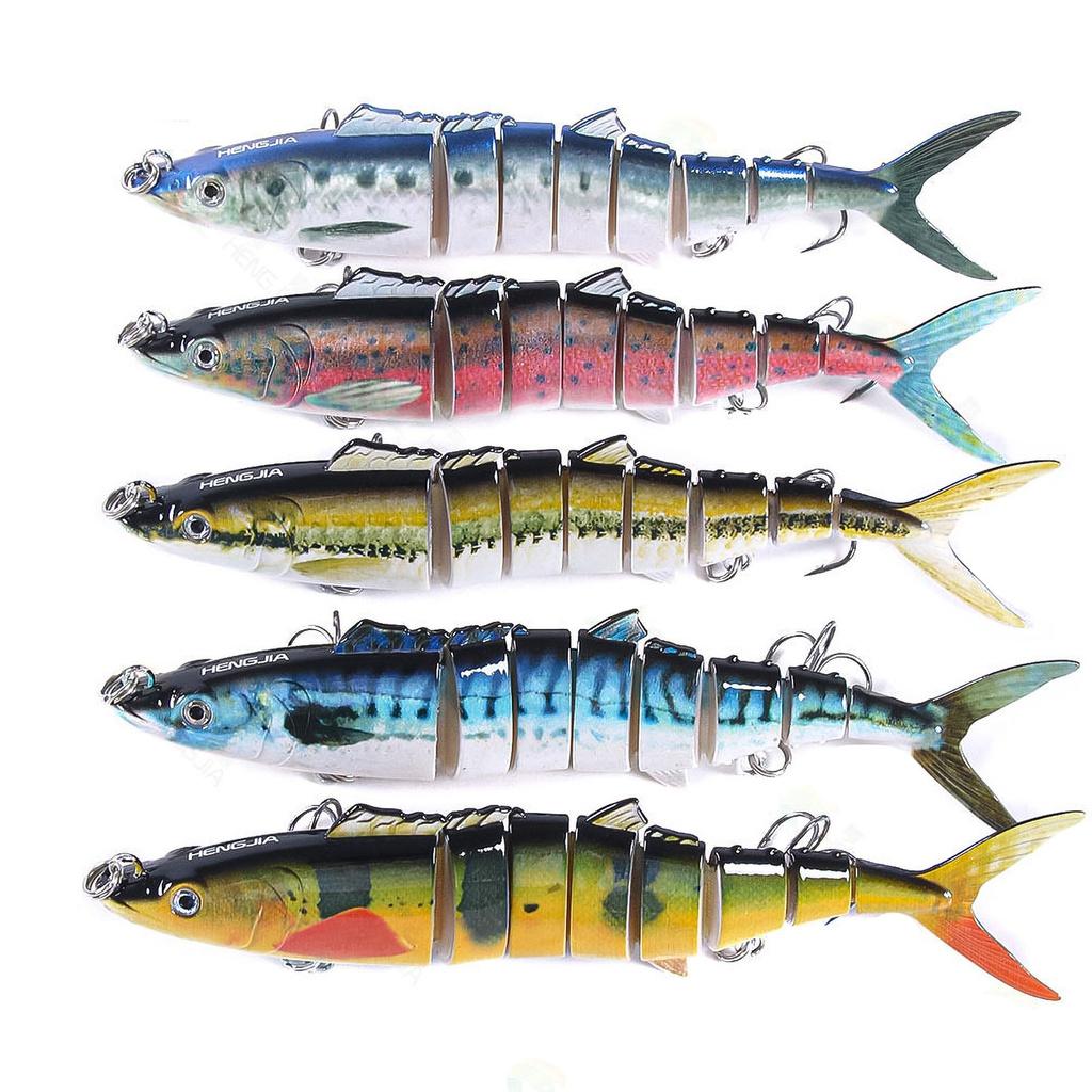 [Jianxin] Umpan Pancing Tiruan Bentuk Ikan 8 Bagian 17.8cm 38g Bahan Abs