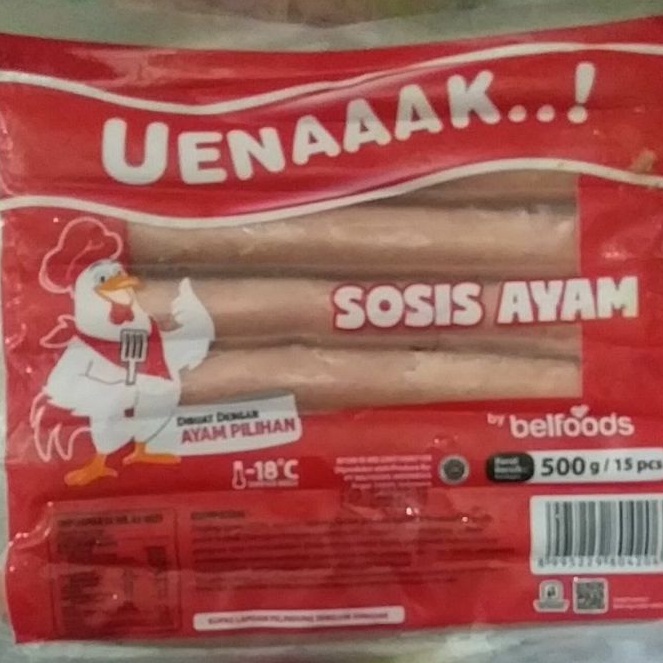 

sosis belfood uenaaak 500gr isi 15 pcs