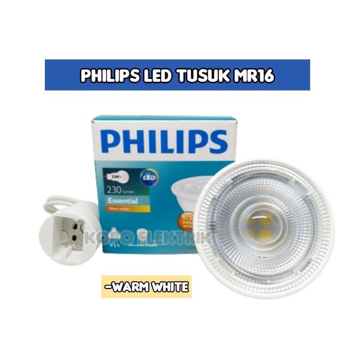 Lampu Led Tusuk Philips MR16 3w | Led /Tusuk MR16 Philips 3 Watt