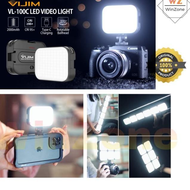 T61G Ulanzi VIJIM VL100c / VL-100c Bi-Color Adjustable LED Lighting U0W
