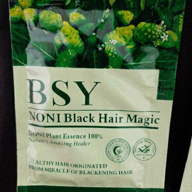 BSY NONI SHAMPOO BLACK HAIR / shampoo semir hitam BSY NONI