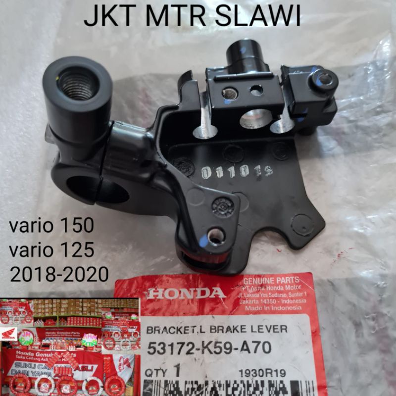 rumah handle 1pcs  +dudukan spion 1pcs, sudah1set  baut handle braket L brake lever holder miror dapat 1set sm holder k81 vario 150 vario 125