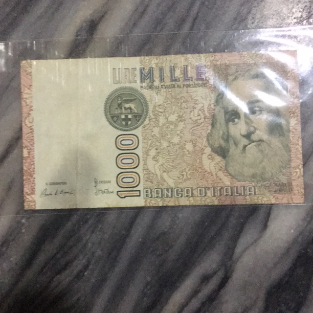 

SKi 014 Italia Uang kertas 1000 lire