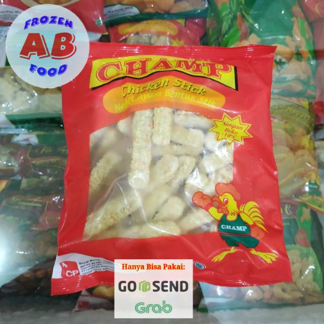 

Champ Stikie 500 gram Naget Ayam Bentuk Stik Champ Nugget Stick Champ Chicken Stick Nugget 500 gram