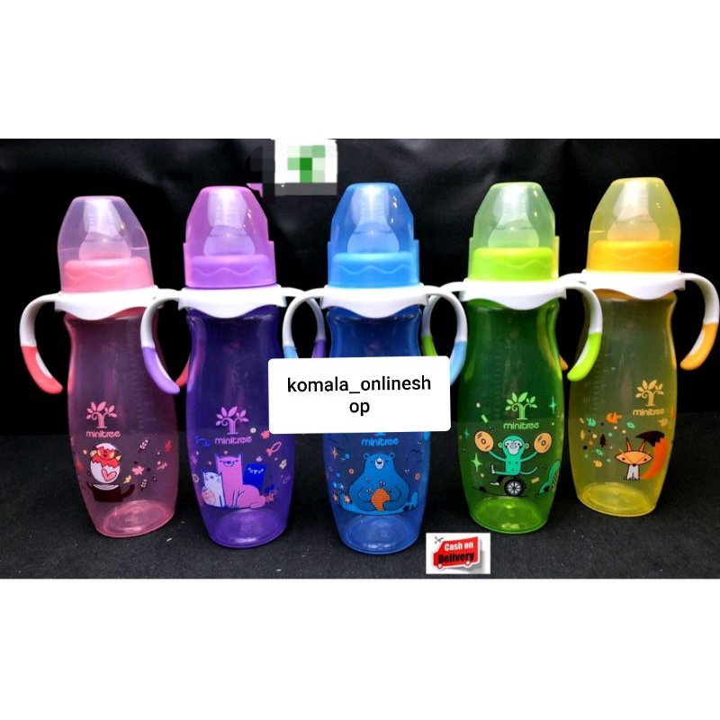 BOTOL SUSU DENGAN PEGANGAN  MINITREE 270/ 150 ML