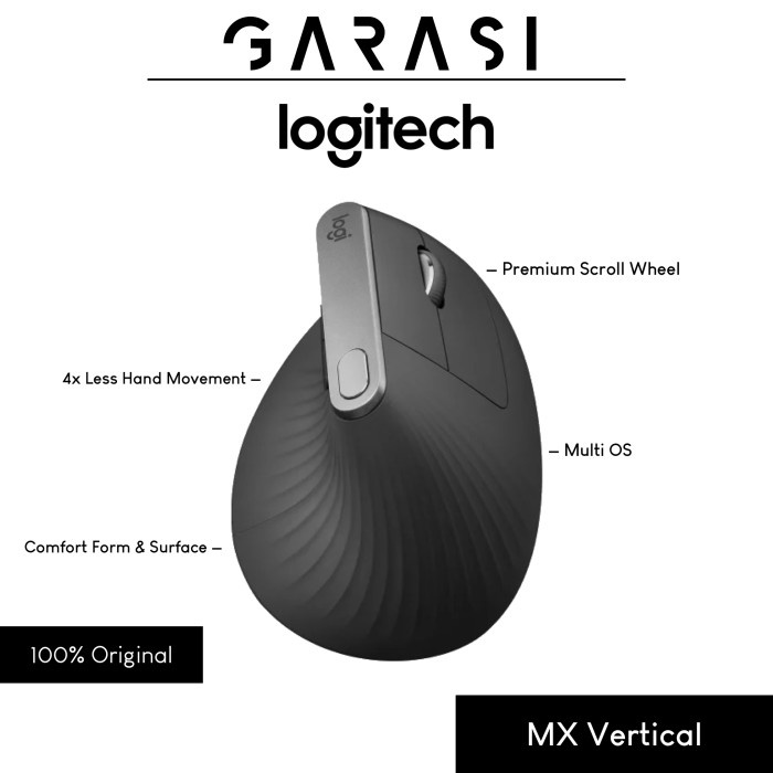 Logitech MX Vertical Wireless Mouse Original Termurah