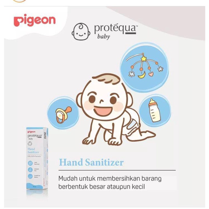 Pigeon protequa hand sanitizer bayi bebas alkohol