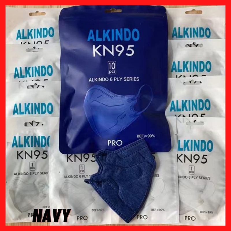 KN95 Pro ALKINDO &amp; SHUMU 6 PLY Individual Pack Kemenkes AKL KN 95 isi 10 PCS 6Ply
