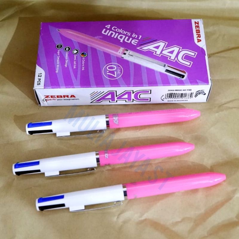 

Pulpen A4C ZEBRA 4 Color in 1 0.7mm