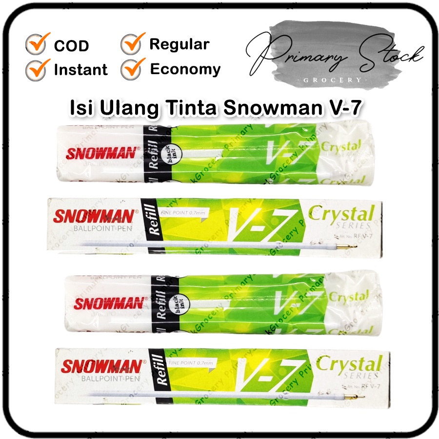 

Isi Pulpen Refill Pen Snowman V7 Grosir 12pcs Ballpoint Pena Balpen Bolpen Murah Bagus