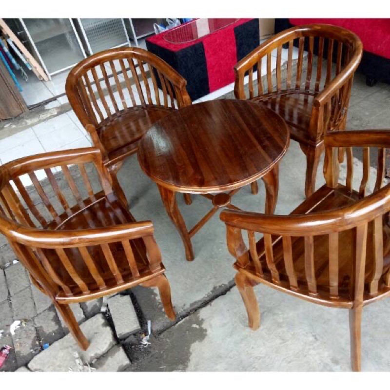 KURSI JATI LENONG BETAWI / KURSI TAMU JATI