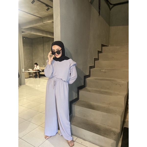 RUBY ONESET | RUBY CRINKLE BLOUSE | BLOUSE CRINKLE PREMIUM ATASAN WANITA