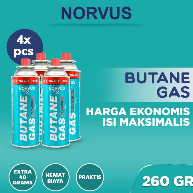 NORVUS - Butane Gas Bundling 4x 260g