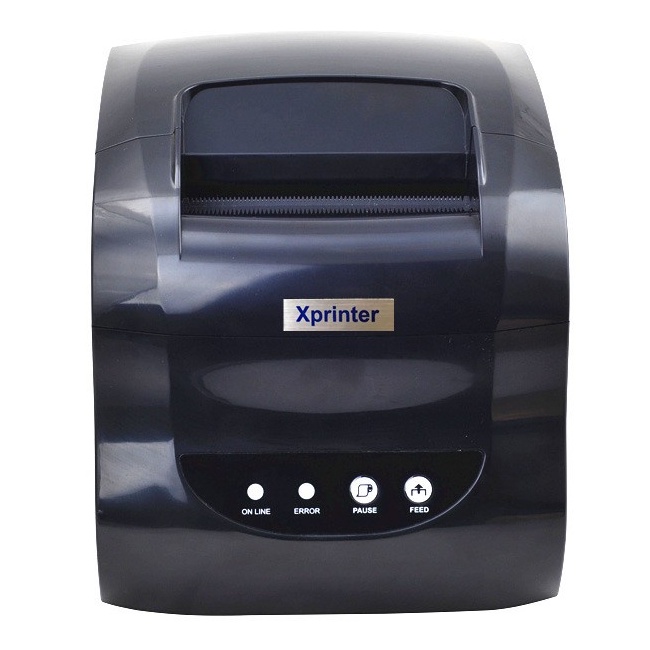 Printer Barcode Label Thermal Resi Xprinter XP 365 B / XP365B / XP-365B Ukuran A6 Koneksi USB Kasir Struk 80mm