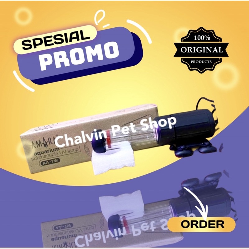 Lampu UV AMARA 7 Watt Aquarium Kolam