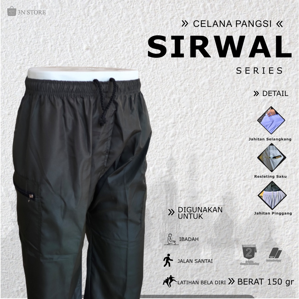 Sirwal cingkrang celana pangsi sontog dewasa komprang