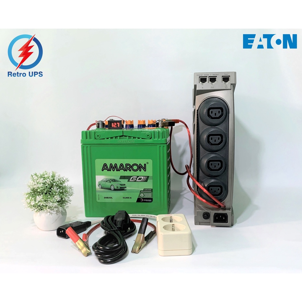 UPS Modifikasi Eaton Ellipse Max 850 24V Modif aki luar