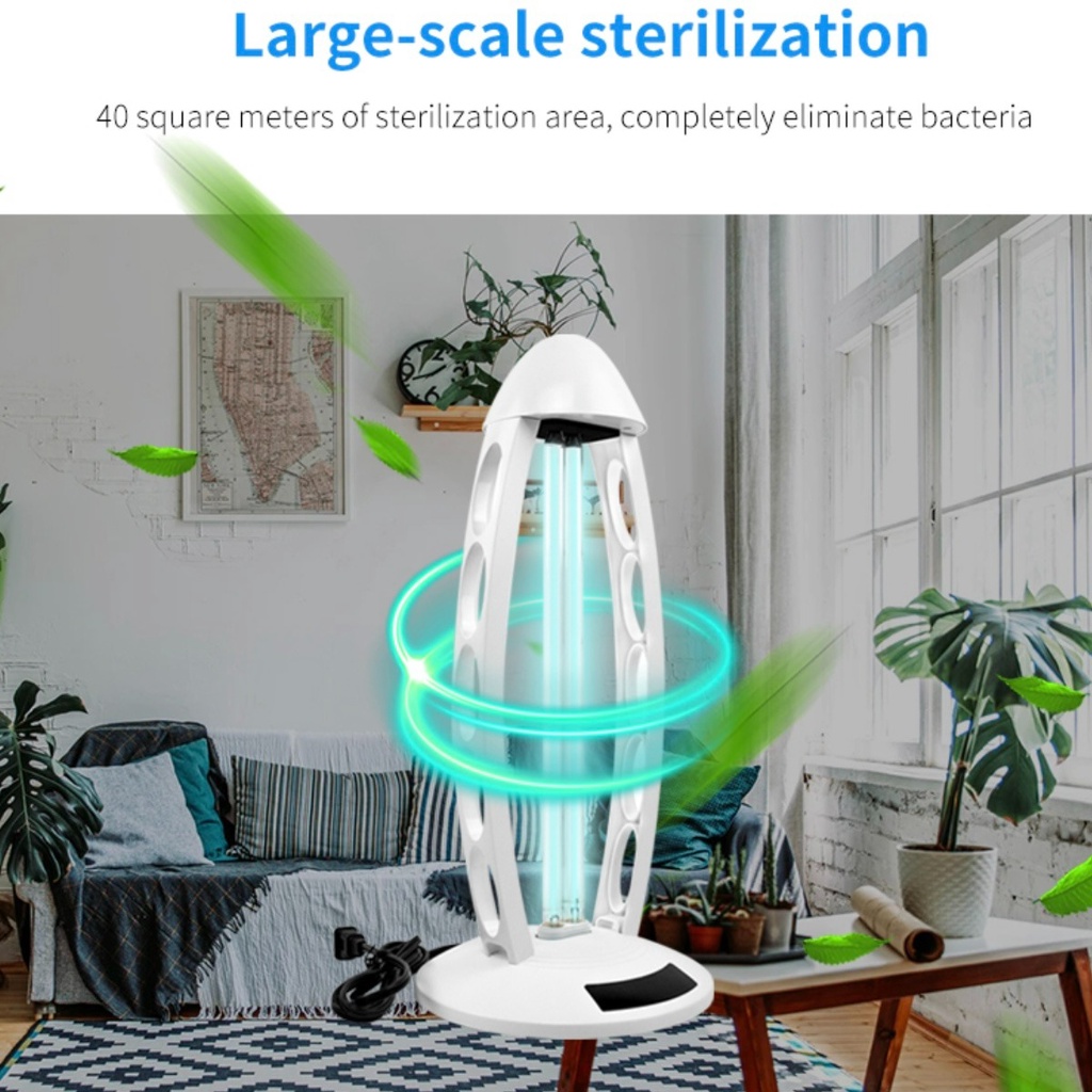 lampu UV Sterilizer Disinfection UV Light 38w remot timer anti covid dan bakteri virus